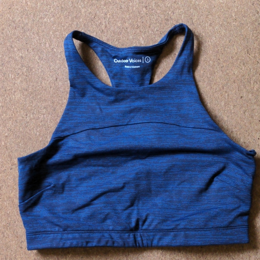 Outdoor Voices Blue Sports Bra S